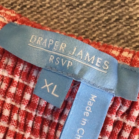 DRAPER JAMES RSVP | Bow Strap Midi Dress Cherry Gingham XL - Picture 11 of 11
